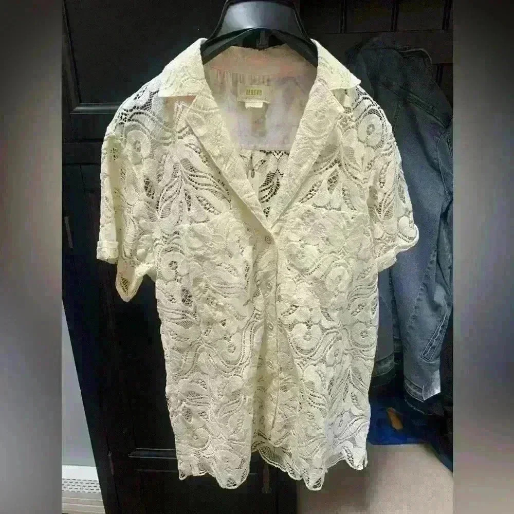 Maeve by Anthropologie Lace Blouse size S
